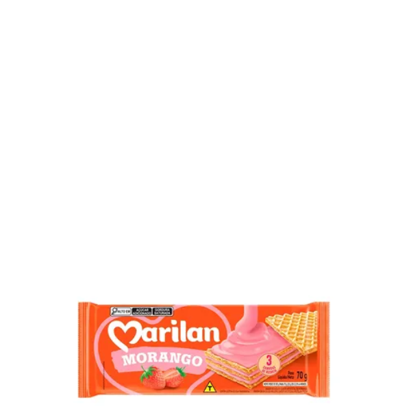 BISC MARILAN WAFER 70GR MORANGO