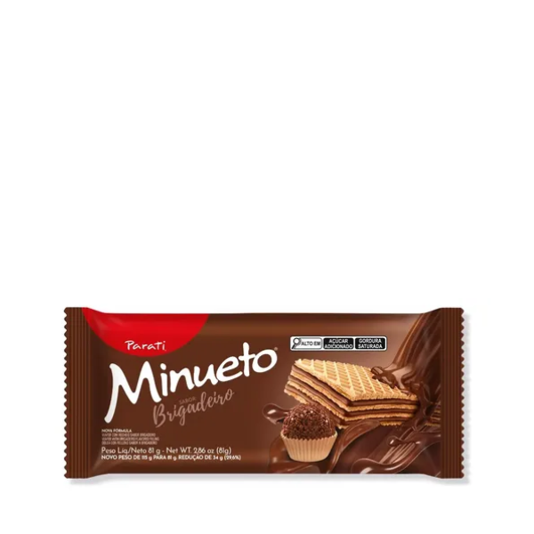 BISC MINUETO WAFER 81GR BRIGADEIRO