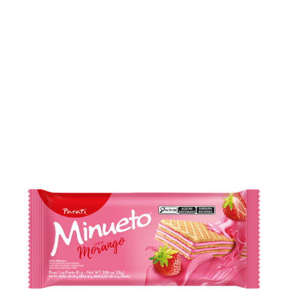 BISC MINUETO WAFER 81GR MORANGO