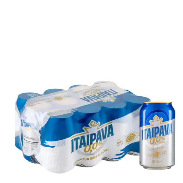 CERV ITAIPAVA LT 350ML 0% ALCOOL C/12