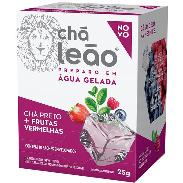 CHA LEAO AGUA GELADA 25GR FRUT VERMELHA