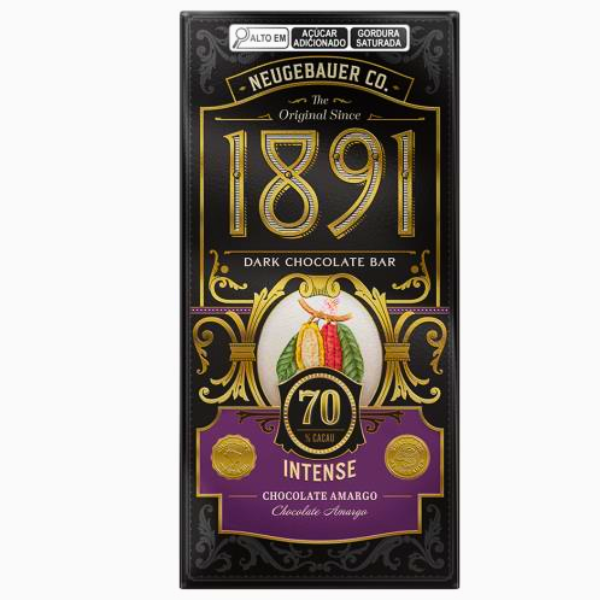 CHOC 1891 BR 90GR CACAU