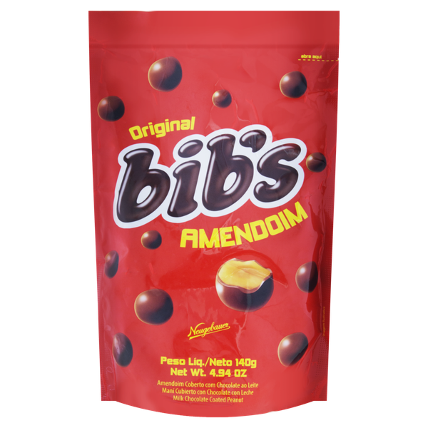 CHOC BIBS POUCH 140GR