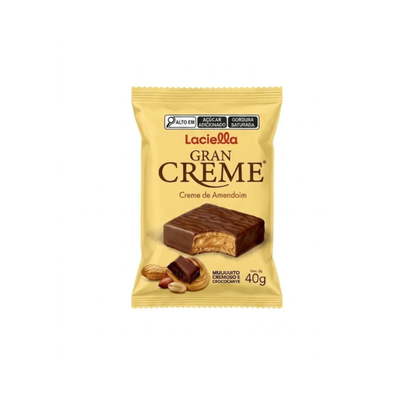 CHOC GRAN CREME LACIELLA 40GR CR DE AMENDOIM