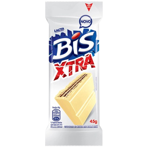 CHOC LACTA BIS XTRA 45GR BRANCO