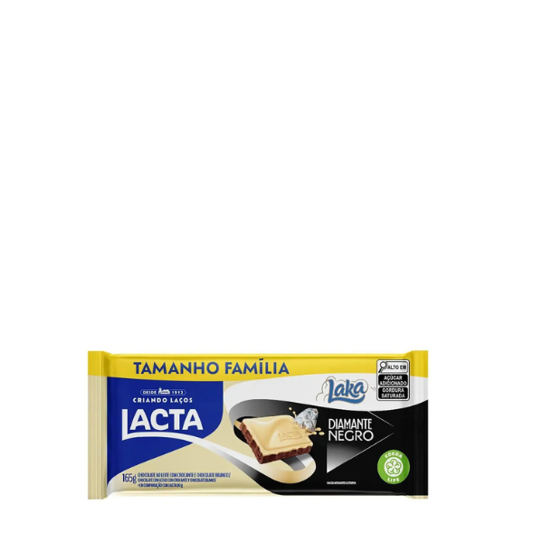 CHOC LACTA BR 145GR DIAM NEGRO LAKA