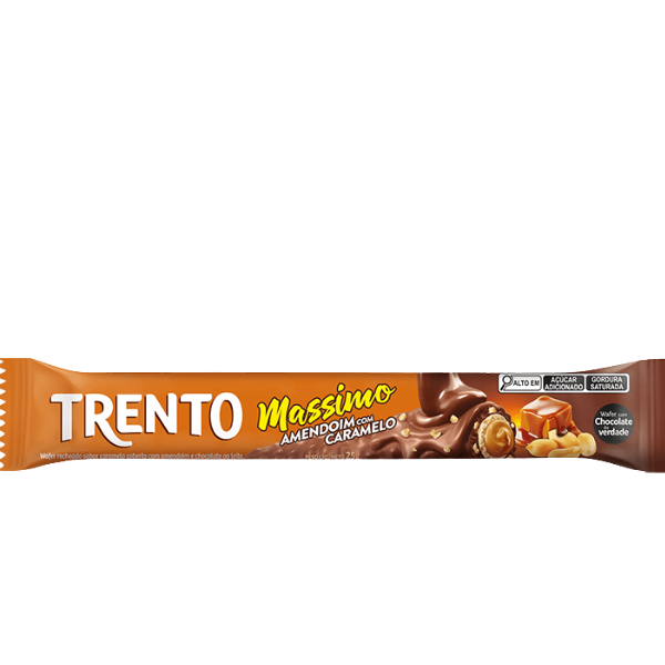 CHOC TRENTO 25GR MASSIMO AMEND C/CARAMEL