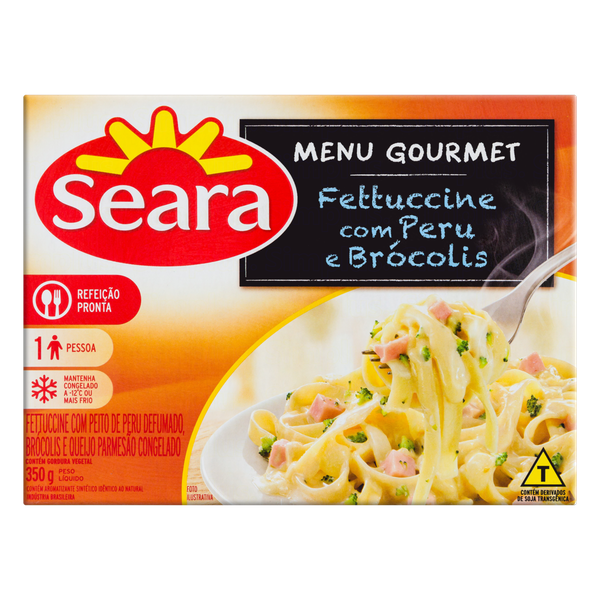 CONG SEARA 350GR FETTUCCINE COM PERU E BRÓCOLIS