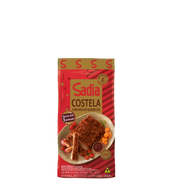 COSTELINHA SUINA SADIA C/MOLHO BBQ kg