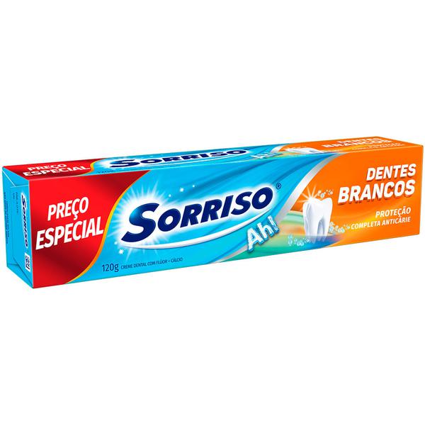 CREME DENTAL SORRISO 120GR DENTES BRANCOS