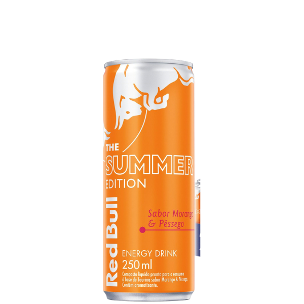 ENERG REDBULL 250ML MORANGO C/PESSEGO