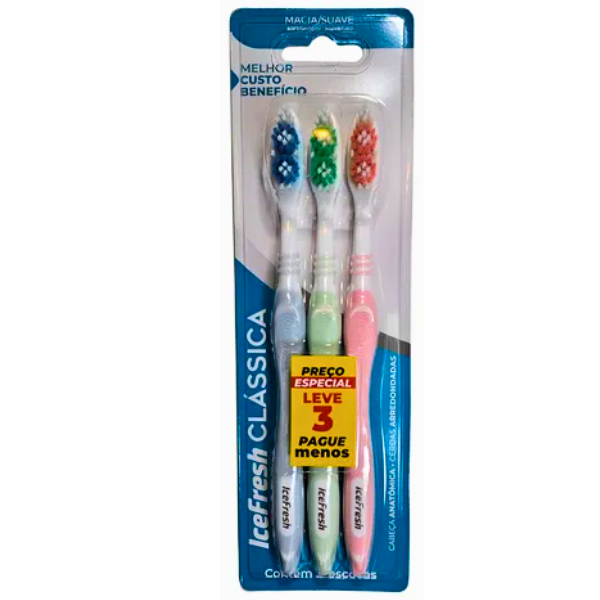 ESCOVA DT ICE FRESH CLASSICA C/3