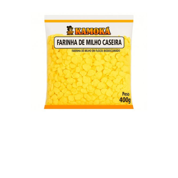 FAR DE MILHO KAMOKA 500GR AMARELA