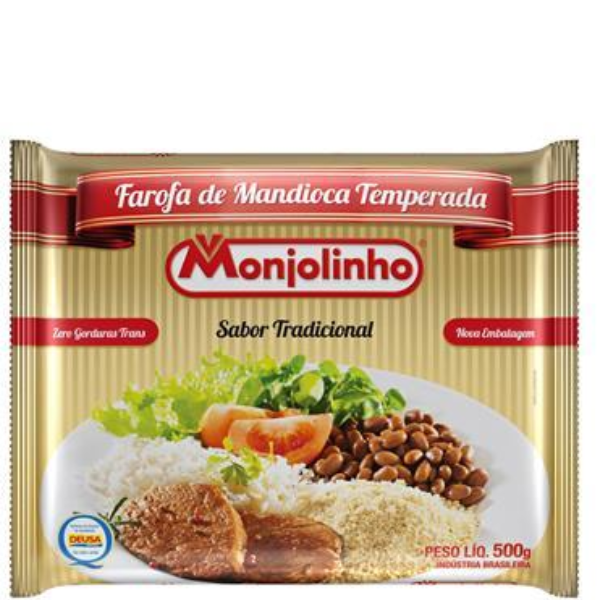 FAROFA MANDIOCA MONJOLINHO 500G TEMP
