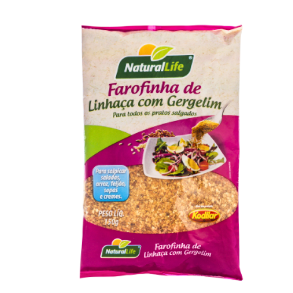 FAROFINHA NAT LIFE 150G LINHAÇA C/ GERGELIM
