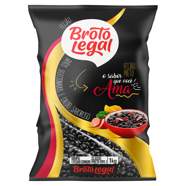 FEIJAO BROTO LEGAL 1KG PRETO