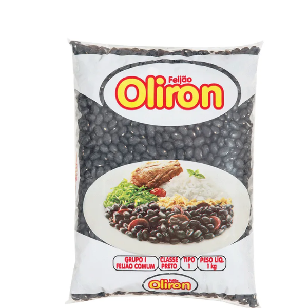 FEIJAO OLIRON 1KG PRETO
