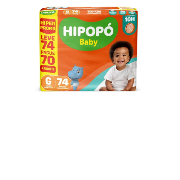 FRALDA DESC HIPOPO BABY HIPER G C/74