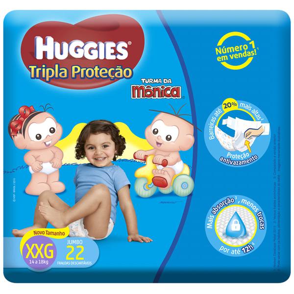 FRALDA HUGGIES XXG