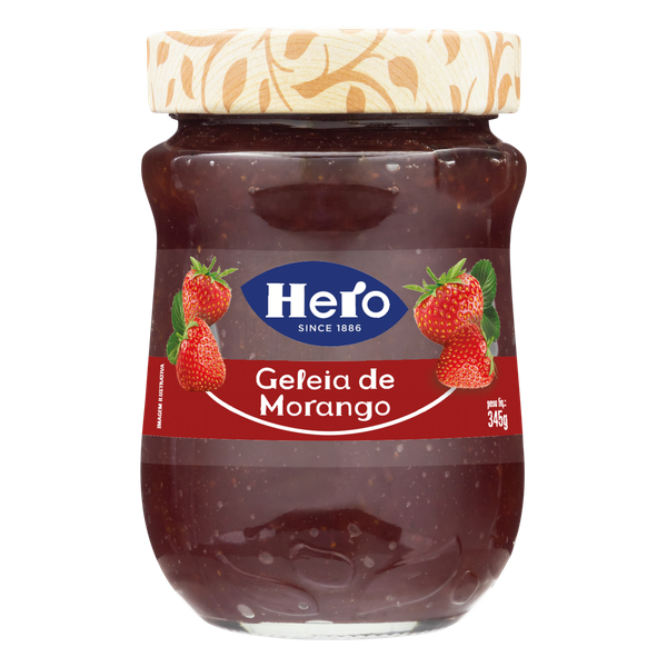 GELEIA HERO 345GR MORANGO