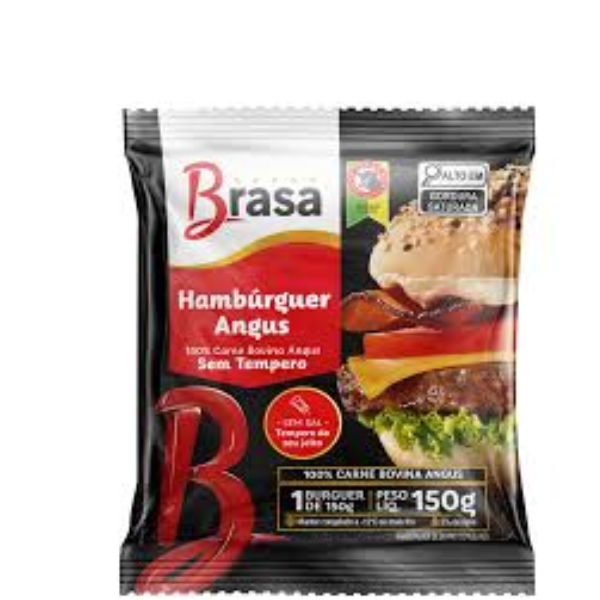 HAMB BRASA BURGUER 150GR ANGUS S/TEMP
