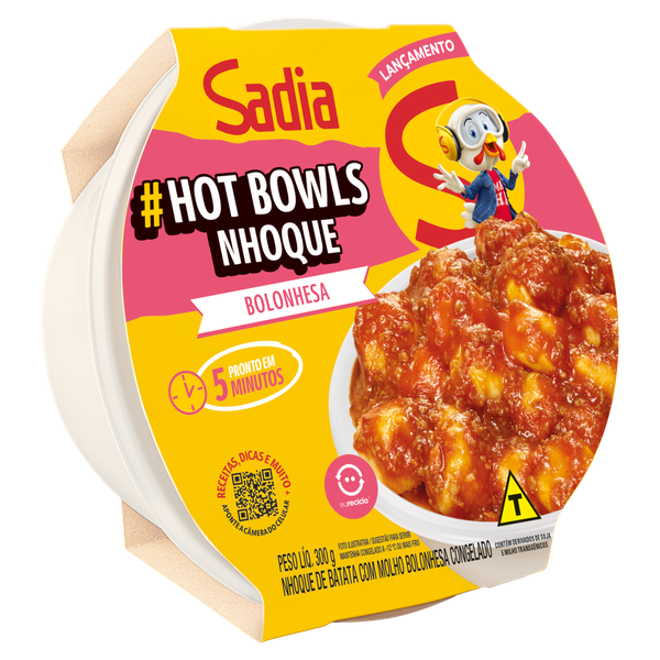 HOT BOWLS SADIA 300GR NHOQUE BOLONHESA