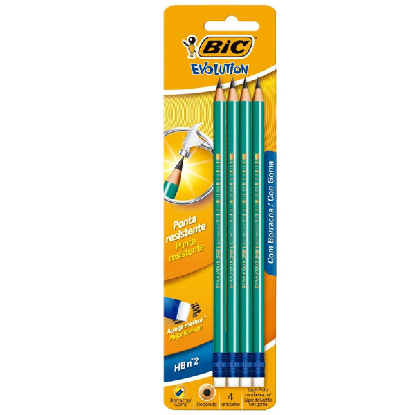 LAPIS BIC EVOLUTION C/BOR C/4