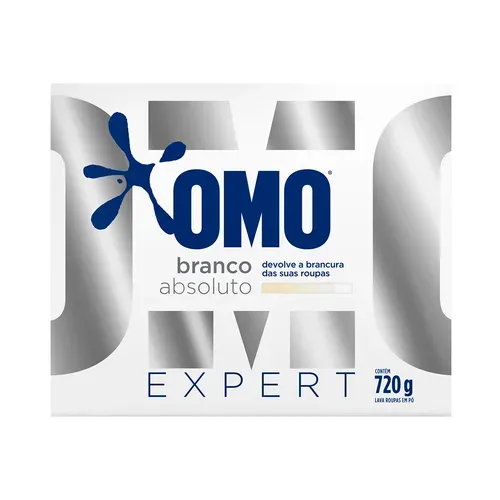 LAVA ROUPA PO OMO 720GR CX BRANCO ABSOLU