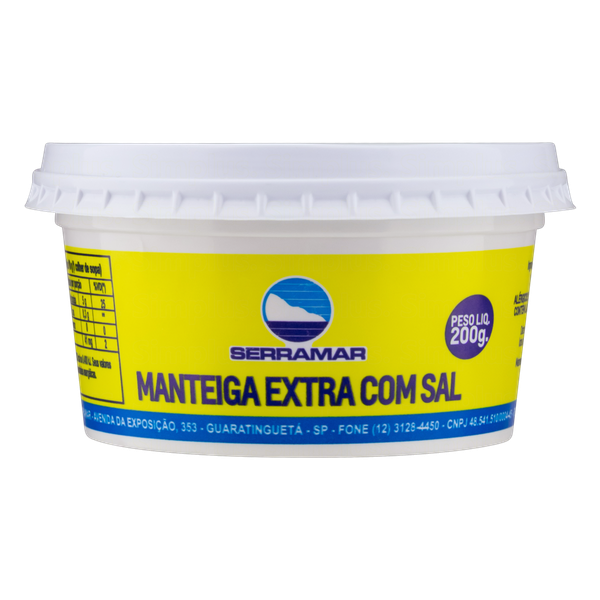 MANTEIGA SERRAMAR PT 200GR C/SAL