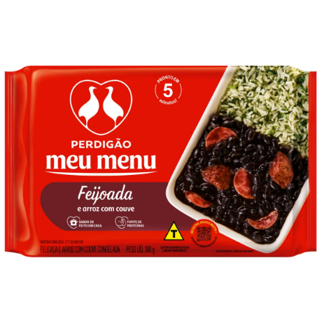 MEU MENU PERDIGAO 300GR ARROZ C/FEIJOADA