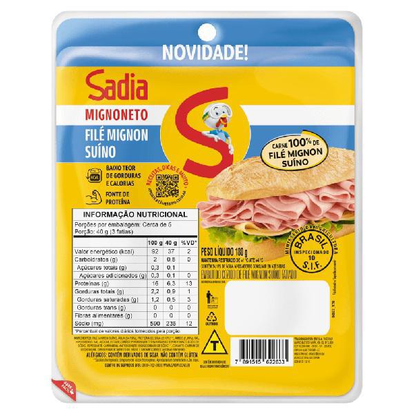 MIGNONETO SADIA FAT 180GR