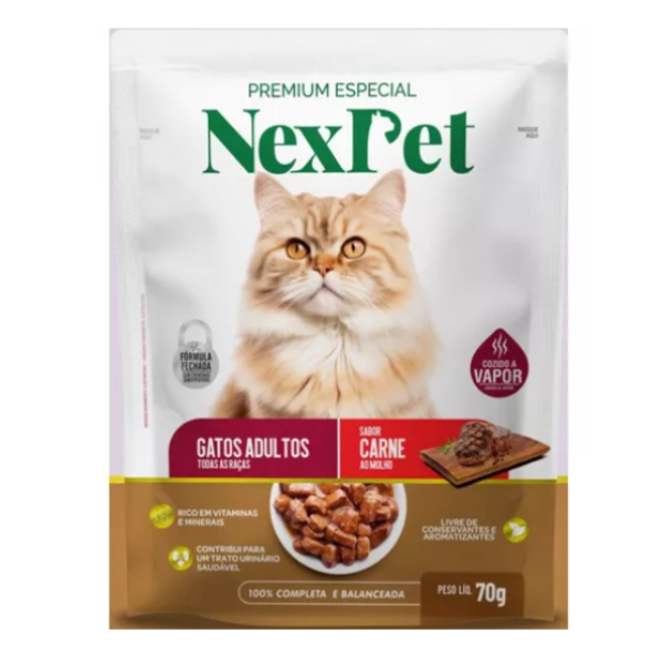 NEXPET SACHE 85GR ADULTO CARNE