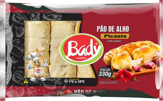 PAO DE ALHO BADY 330GR PICANTE