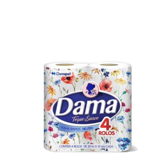 PAPEL HIG DAMA FS 30M C/4 NEUTRO