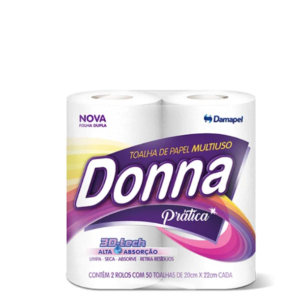 PAPEL TOALHA DONNA C/2 FD