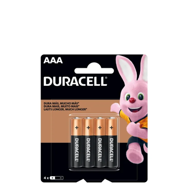 PILHA DURACEL AAA C/4