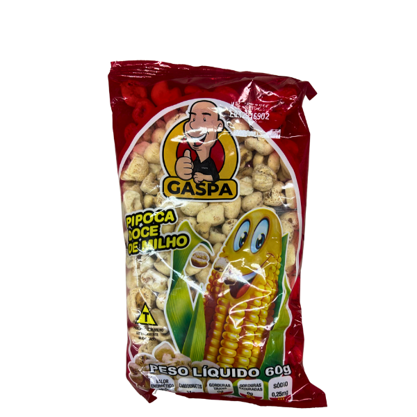 PIPOCA GASPA 60GR DOCE