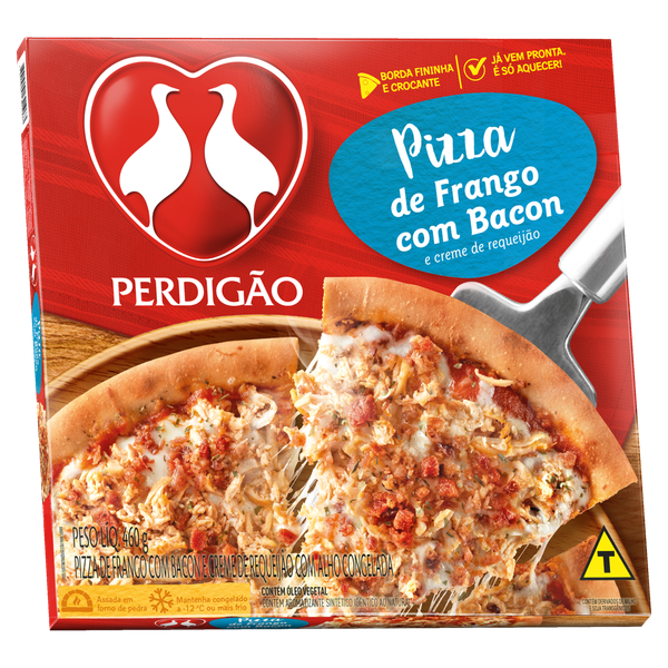 PIZZA PERDIGAO 460GR FRANGO C/BACON