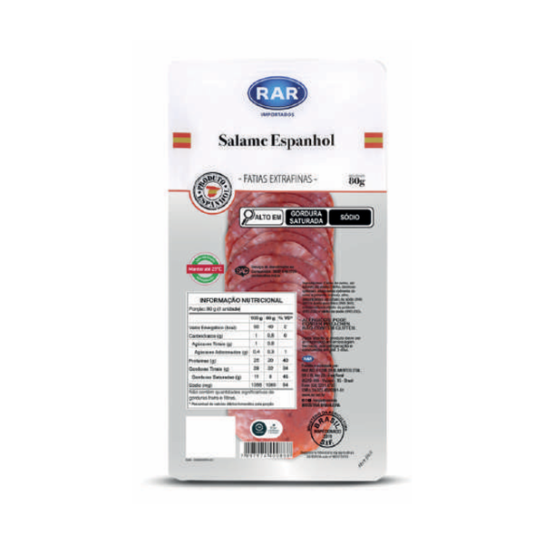SALAME RAR ESPANHOL 80GR