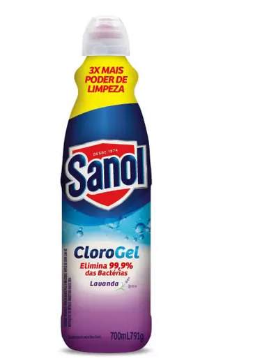 LIMP SANOL CLORO GEL 700ML LAVANDA