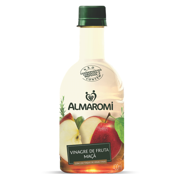 VINAGRE ALMAROMI 400ML MACA C/ERVAS FINA