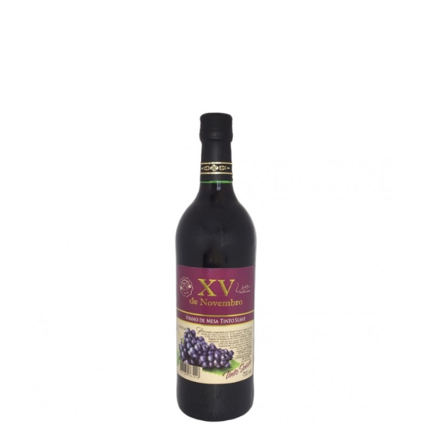 VINHO XV DE NOVEMBRO 750ML TINTO SUAVE