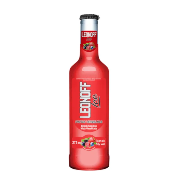 VODKA LEONOFF ICE 275ML F VERMELHAS