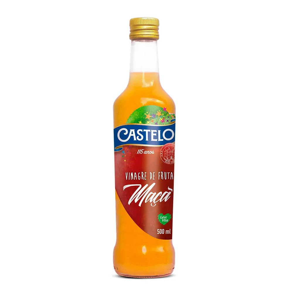 VINAGRE MACA CASTELO VD 500ML SEM CONSERVANTE