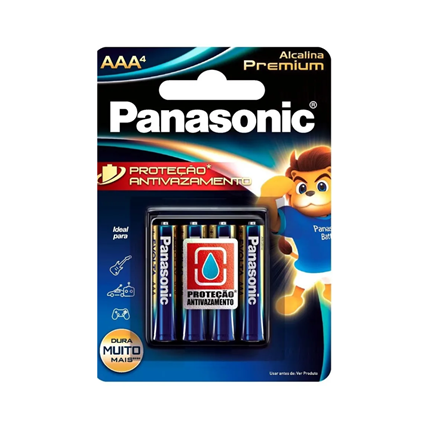 PILHA ALC PANASONIC PREMIUM AAA C/4
