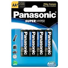 PILHA PANASONIC AA C/4 AZUL