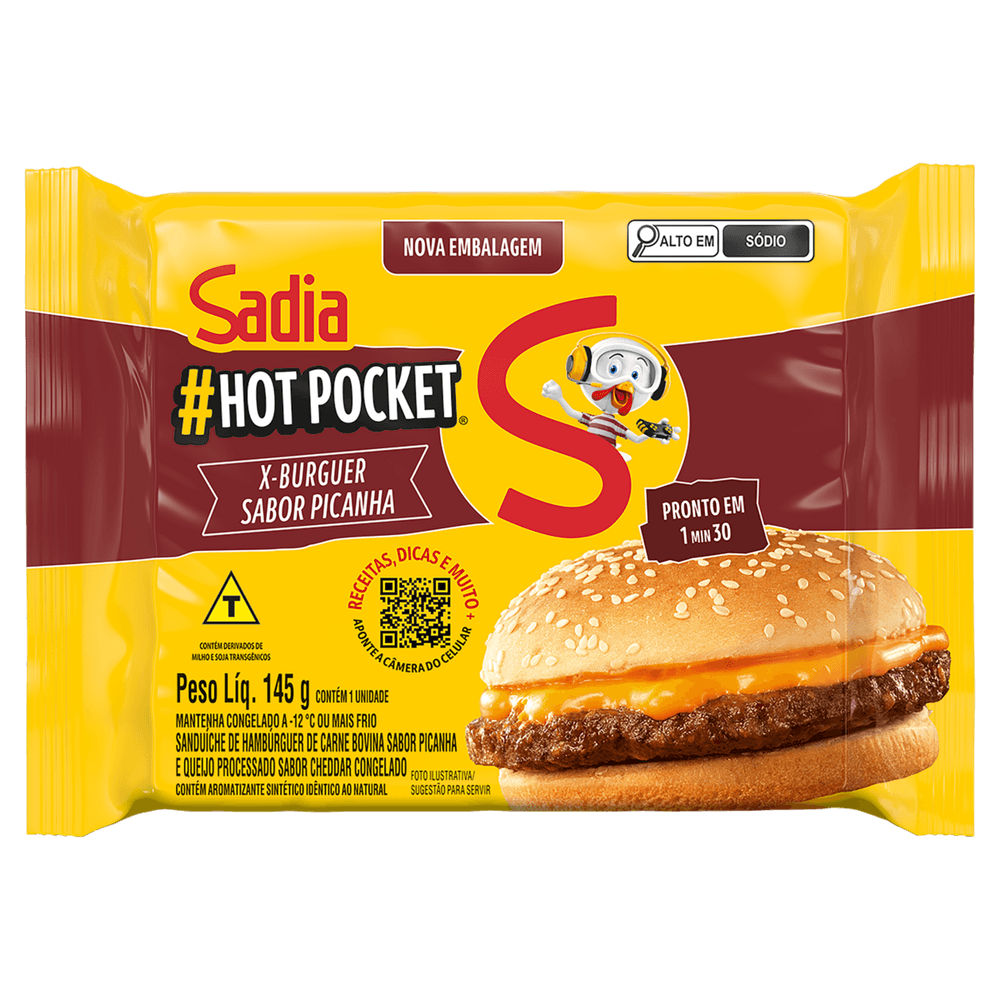SAND HOT POCKET SADIA 145G X-PICANHA