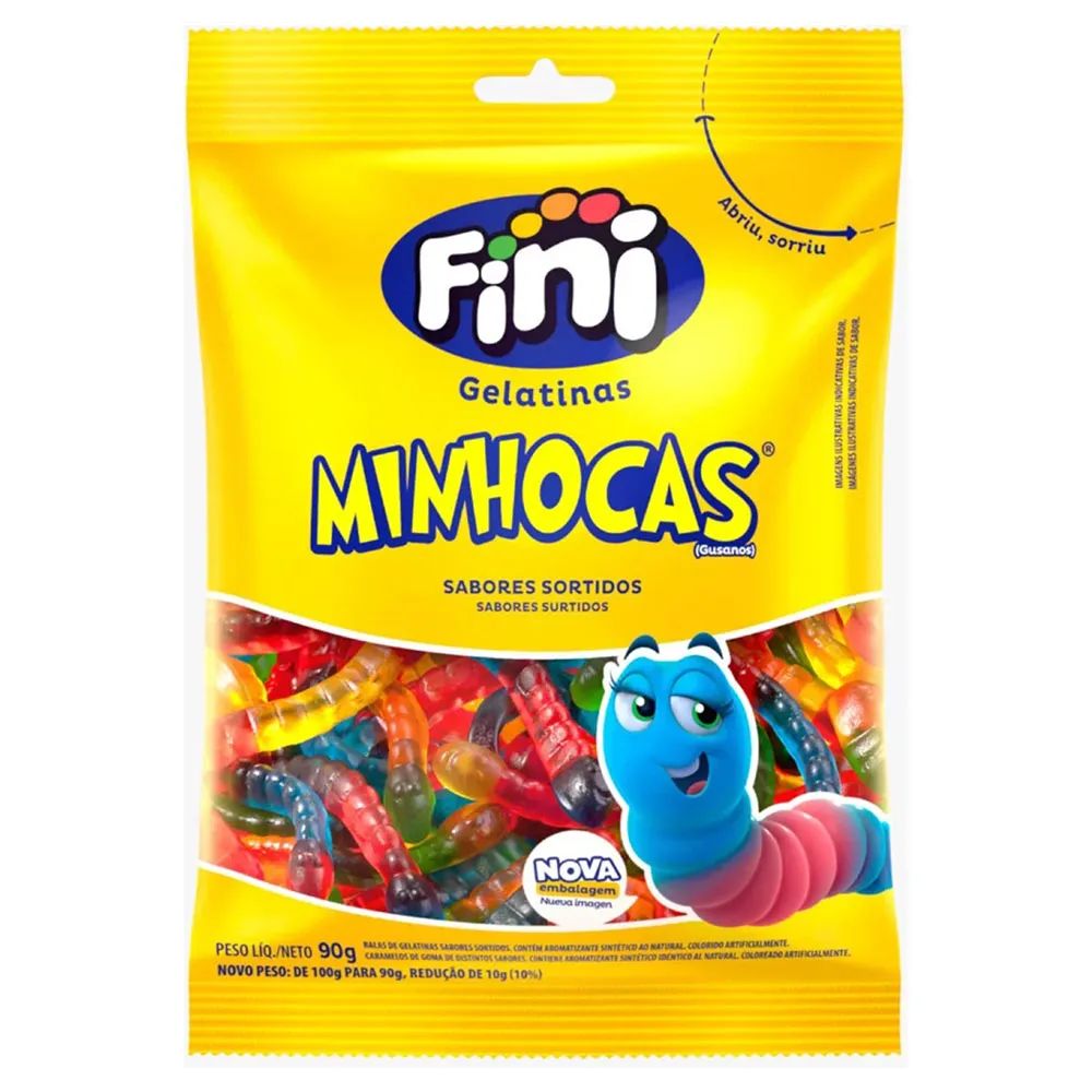 GELATINAS FINI 100G MINHOCAS BRILHO