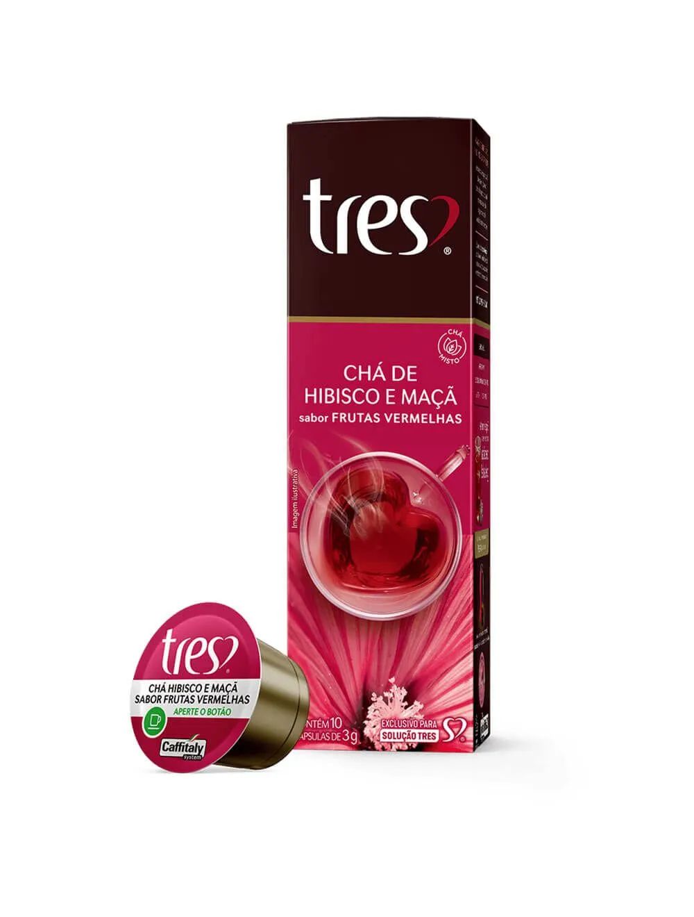 CAPS CHA MISTO 3 CORACOES 10UN HIB MACA