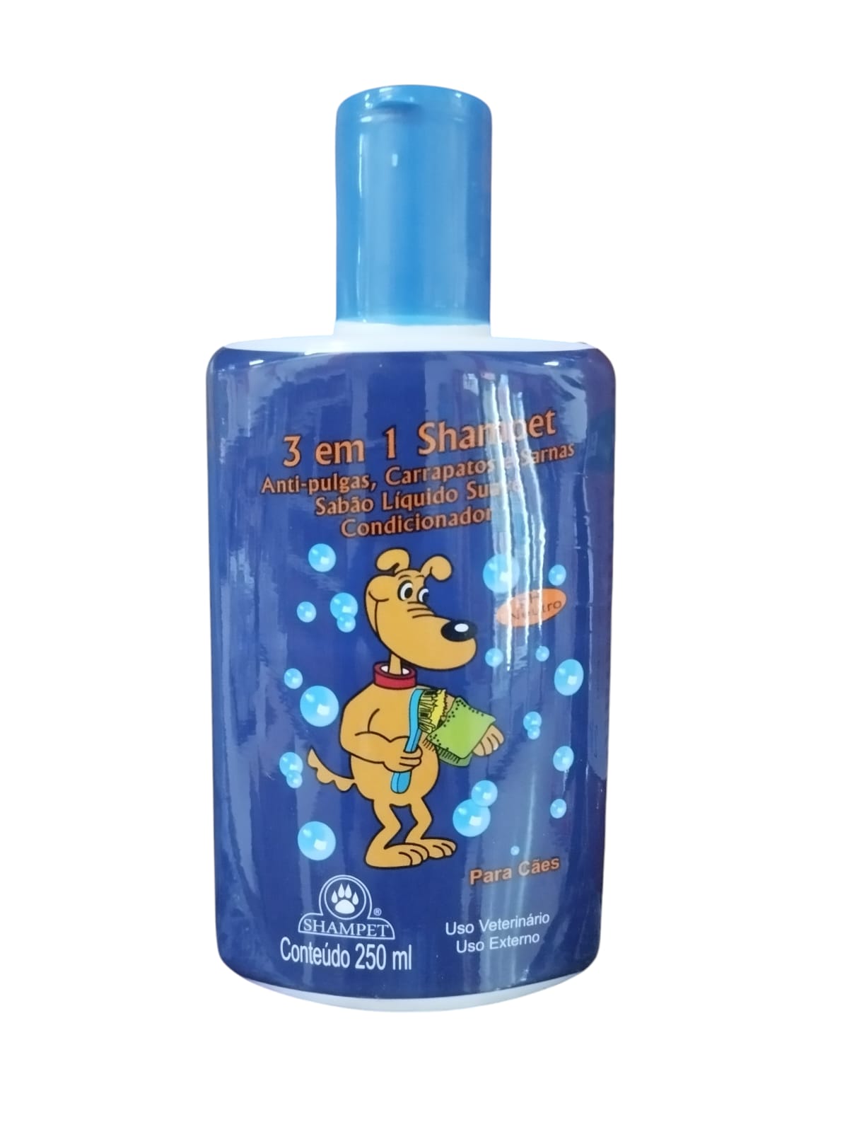 SH SHAMPET 250ML 3EM1 PUL/CAR/SA